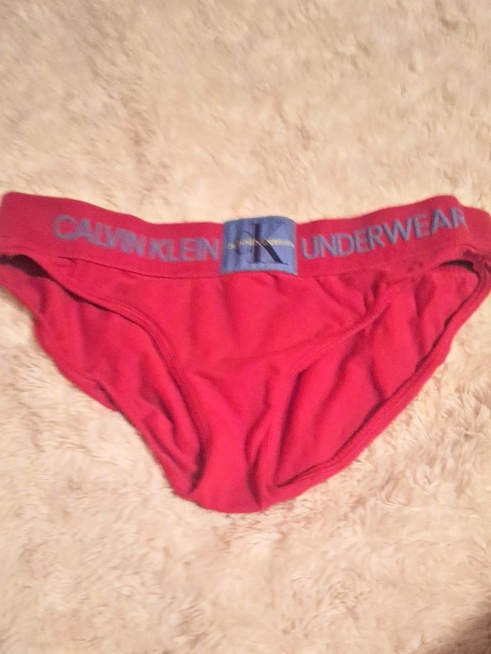 Calvin Klein Underwear Bikini Briefs Red Bikini Panties Small